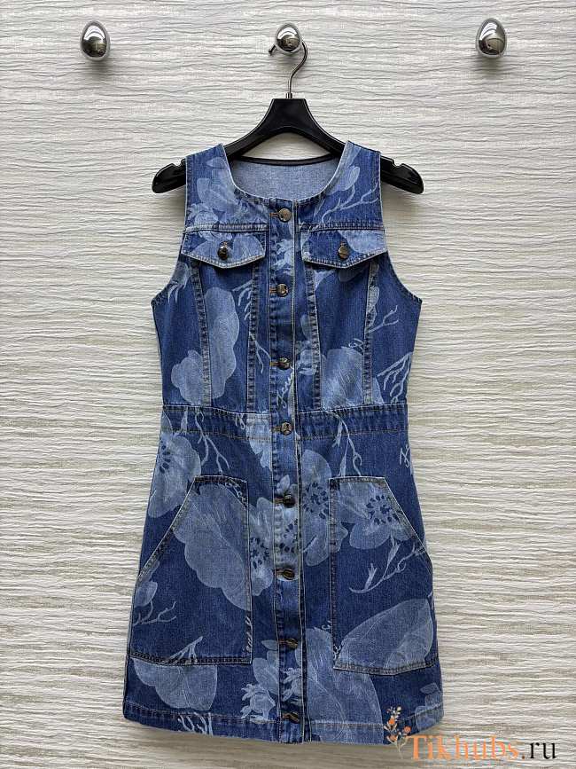 Fendi Dress Blue Denim - 1