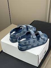 Chanel Blue Denim Sandal 02 - 4