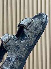 Chanel Blue Denim Sandal 02 - 3