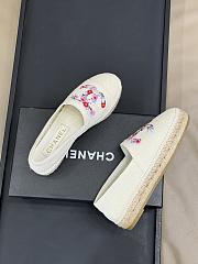 Chanel Espadrille Flat White - 4