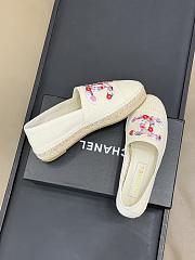 Chanel Espadrille Flat White - 2