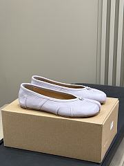 Maison Margiela Lilac Leather Tabi Ballerinas - 1