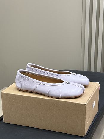 Maison Margiela Lilac Leather Tabi Ballerinas