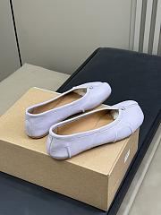 Maison Margiela Lilac Leather Tabi Ballerinas - 3