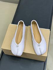 Maison Margiela Lilac Leather Tabi Ballerinas - 2