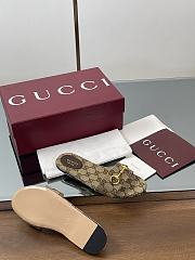 Gucci Horsebit GG Canvas Slides - 4