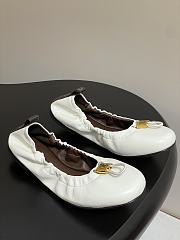 Louis Vuitton LV Nolita Flat Ballerina White  - 1