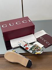 Gucci Slide Horsebit White Multicolor Slides  - 5