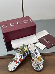 Gucci Slide Horsebit White Multicolor Slides  - 2