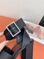 YSL Bianca Platform Sandals Black Heel 12cm - 4