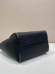 Prada Re-Nylon Leather Tote Bag Black 23x28.5x15cm - 3