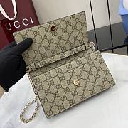 Gucci GG Emblem Wallet On Chain 20x13x4cm - 4