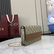 Gucci GG Emblem Wallet On Chain 20x13x4cm - 3