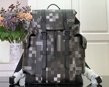 Louis Vuitton LV Christopher MM Black 44x38x12.5cm