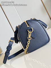 Louis Vuitton LV Speedy 20 Bag Navy Blue 20.5x13.5x12cm - 5