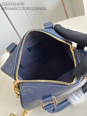 Louis Vuitton LV Speedy 20 Bag Navy Blue 20.5x13.5x12cm - 4