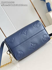 Louis Vuitton LV Speedy 20 Bag Navy Blue 20.5x13.5x12cm - 3