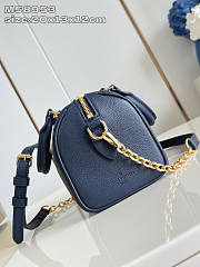 Louis Vuitton LV Speedy 20 Bag Navy Blue 20.5x13.5x12cm - 2