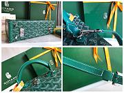 Goyard Goyardine Grand Hotel Trunk Bag Green 24.5x7.5x17cm - 4
