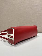Prada Swing Smooth Leather Shoulder Bag Red 28x11.5x10cm - 2