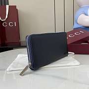 Gucci Zip Around Wallet Blue 19x10.5x2.5cm - 3