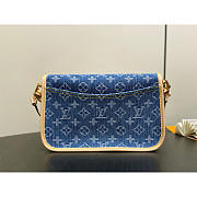 Louis Vuitton LV Diane Denim Blue Bag 25x9x15cm - 3