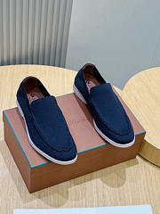 Loro Piana Summer Walk The Gift of Kings Blue Loafer - 1