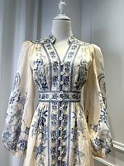 Zimmermann Lucky Plunge Midi Dress - 2