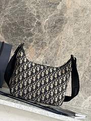 Dior Small Rider Soft Hobo Bag Beige Black 25x22x9cm - 4
