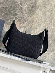 Dior Small Rider Soft Hobo Bag Black 25x22x9cm - 2