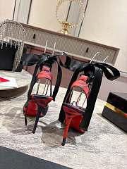 Christian Louboutin Cassia Lace Up 100mm Pumps Roses  - 5