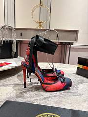 Christian Louboutin Cassia Lace Up 100mm Pumps Roses  - 4