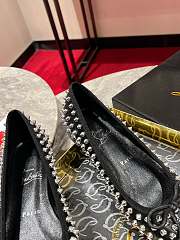 Christian Louboutin Black Sweetie Jane Spike Ballet Flats - 5