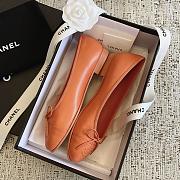 Chanel Ballerina Orange Flat - 4