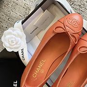 Chanel Ballerina Orange Flat - 3