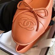 Chanel Ballerina Orange Flat - 2