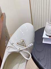 Prada Ballerina White Patent Flat - 3