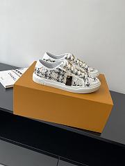 Louis Vuitton LV White Tweed Sneaker - 1