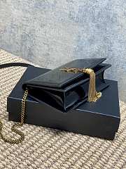 YSL Kate Bag Black Patent 19x12.5x4cm - 5