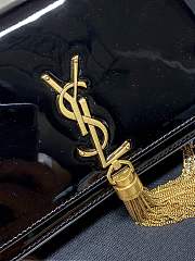 YSL Kate Bag Black Patent 19x12.5x4cm - 3