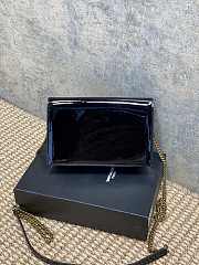 YSL Kate Bag Black Patent 19x12.5x4cm - 2