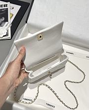 Chanel 25s Coco Crush Handle White Caviar 18x11.5x7cm - 6
