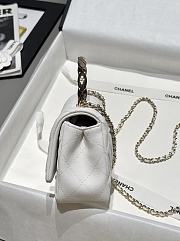 Chanel 25s Coco Crush Handle White Caviar 18x11.5x7cm - 4