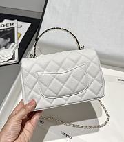 Chanel 25s Coco Crush Handle White Caviar 18x11.5x7cm - 2