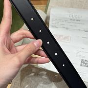 Gucci Black Belt 4cm 02 - 3