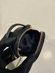 Prada Mini Pouch Black Saffiano 8x8x3.5cm - 4