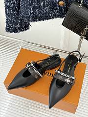 Louis Vuitton LV Slingback Black Flat - 4
