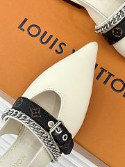 Louis Vuitton LV Slingback White Flat - 4