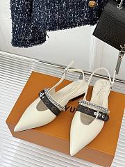Louis Vuitton LV Slingback White Flat - 2