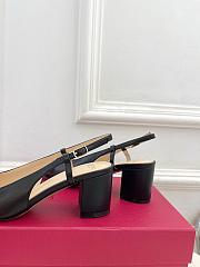 Valentino Valet Slingback Ballerina Black Brown Flat 6cm - 3